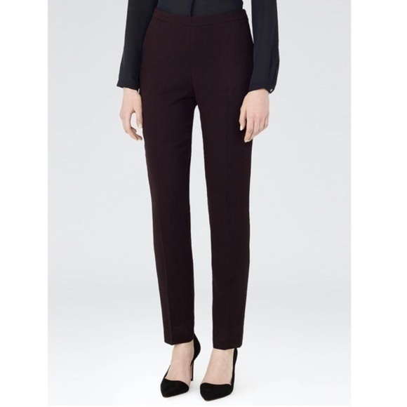 NWT Reiss Camila Textured Pleat Slim Trouser - Picture 4 of 12